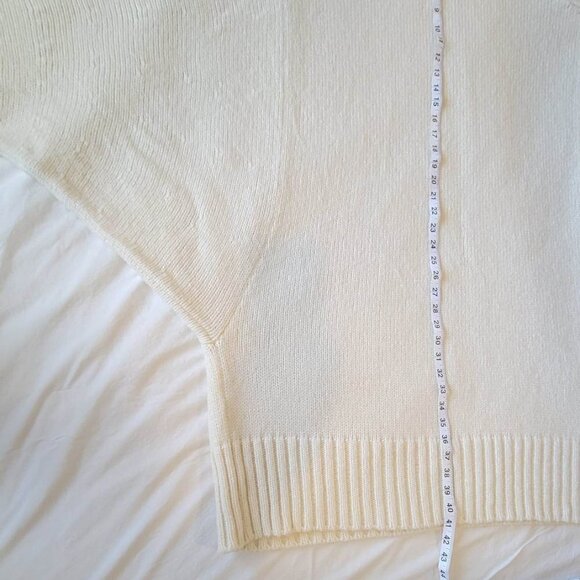 Stella McCartney White Wool-blend Poncho #281 Size S - Picture 5 of 16